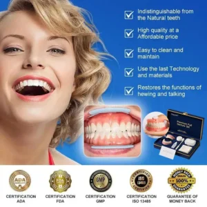 🔥Limited Time 50% OFF： 2nd ltem 60% Off🔥(Affordable Beauty🧏‍♀️🧏‍♂️)--Couriuay™ --Advanced Customized Full Denture Set🦷